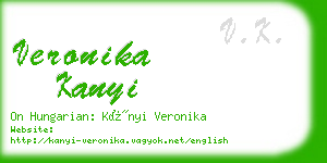 veronika kanyi business card